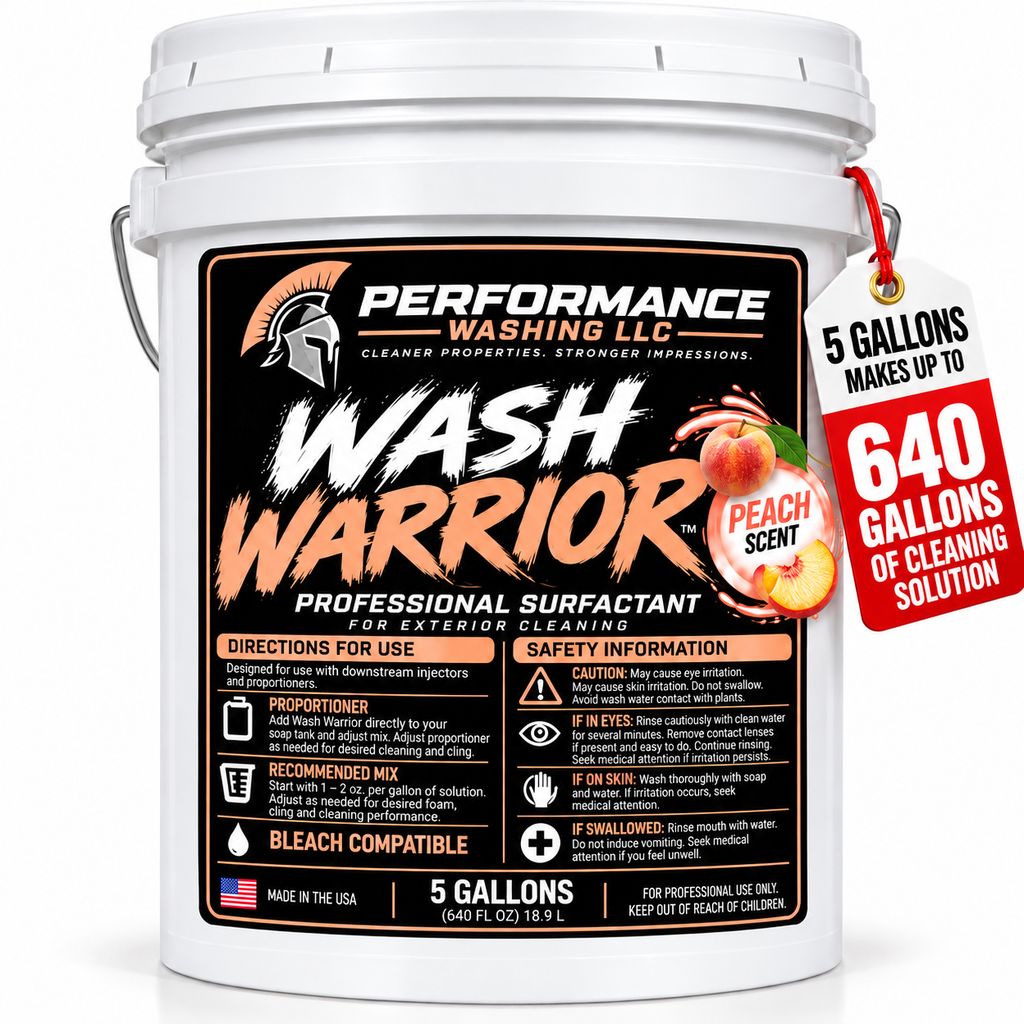 Wash Warrior™ Professional Surfactant —  Peach 5 Gallon Pail