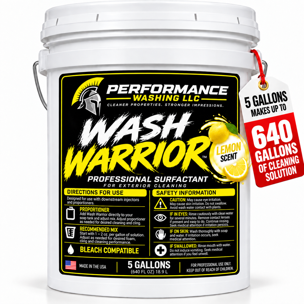 Wash Warrior™ Professional Surfactant —  Lemon 5 Gallon Pail