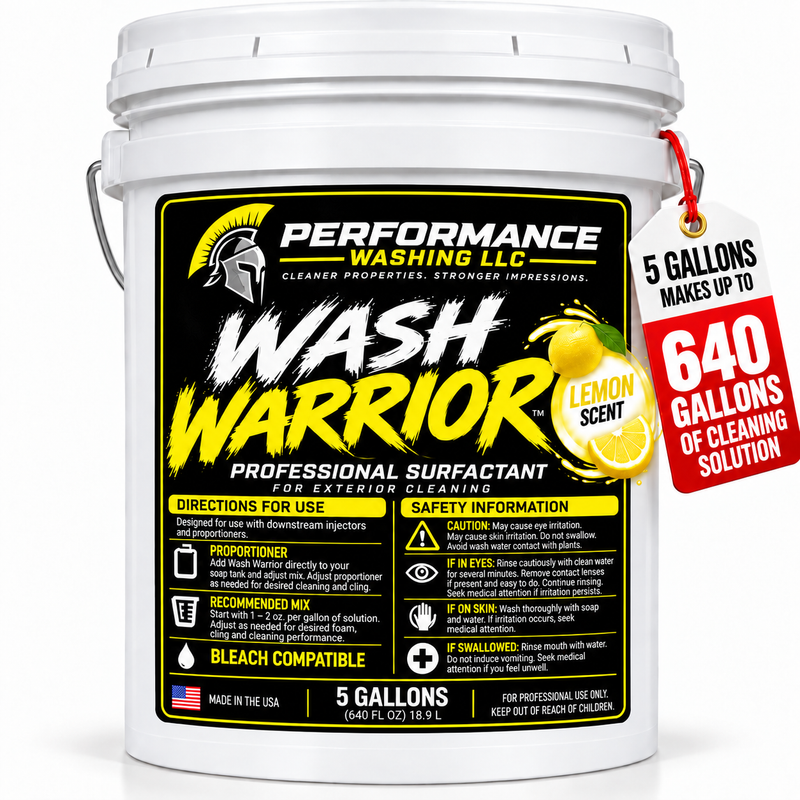Wash Warrior™ Professional Surfactant —  Lemon 5 Gallon Pail